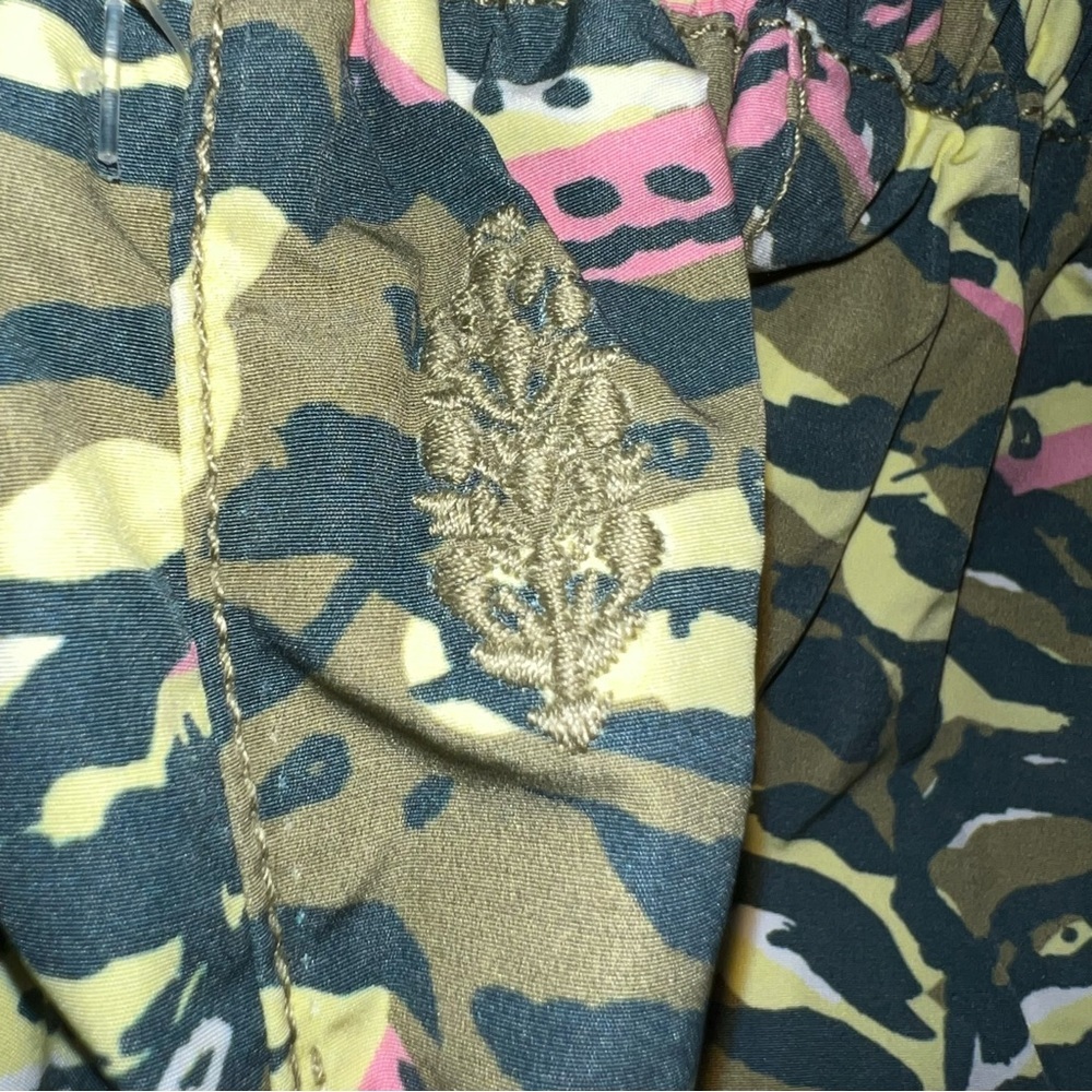 Free People Movement sz XS olive combo zephyr print high-rise baggy balloon pant - Picture 10 of 16